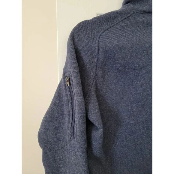 Patagonia Women Better Sweater Fleece Lined Navy pullover in Sz M 1/4 Zip - Picture 4 of 10